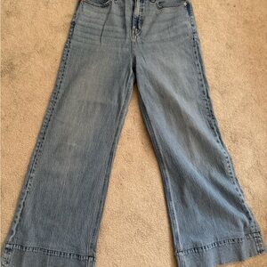 J. Crew Light Blue Wide-Leg Trouser Jeans